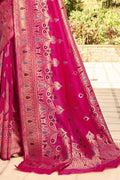 Banarasi Saree Magenta Purple Banarasi Saree saree online