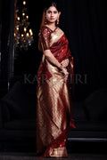 Banarasi Saree Mahogany Maroon Banarasi Saree saree online
