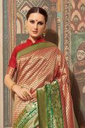 Banarasi Saree Maroon Woven Banarasi Brocade Saree saree online