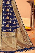 Banarasi Saree Midnight Blue Banarasi Saree saree online