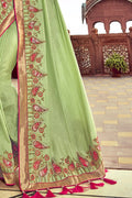 Banarasi Saree Mint Green Banarasi Saree saree online