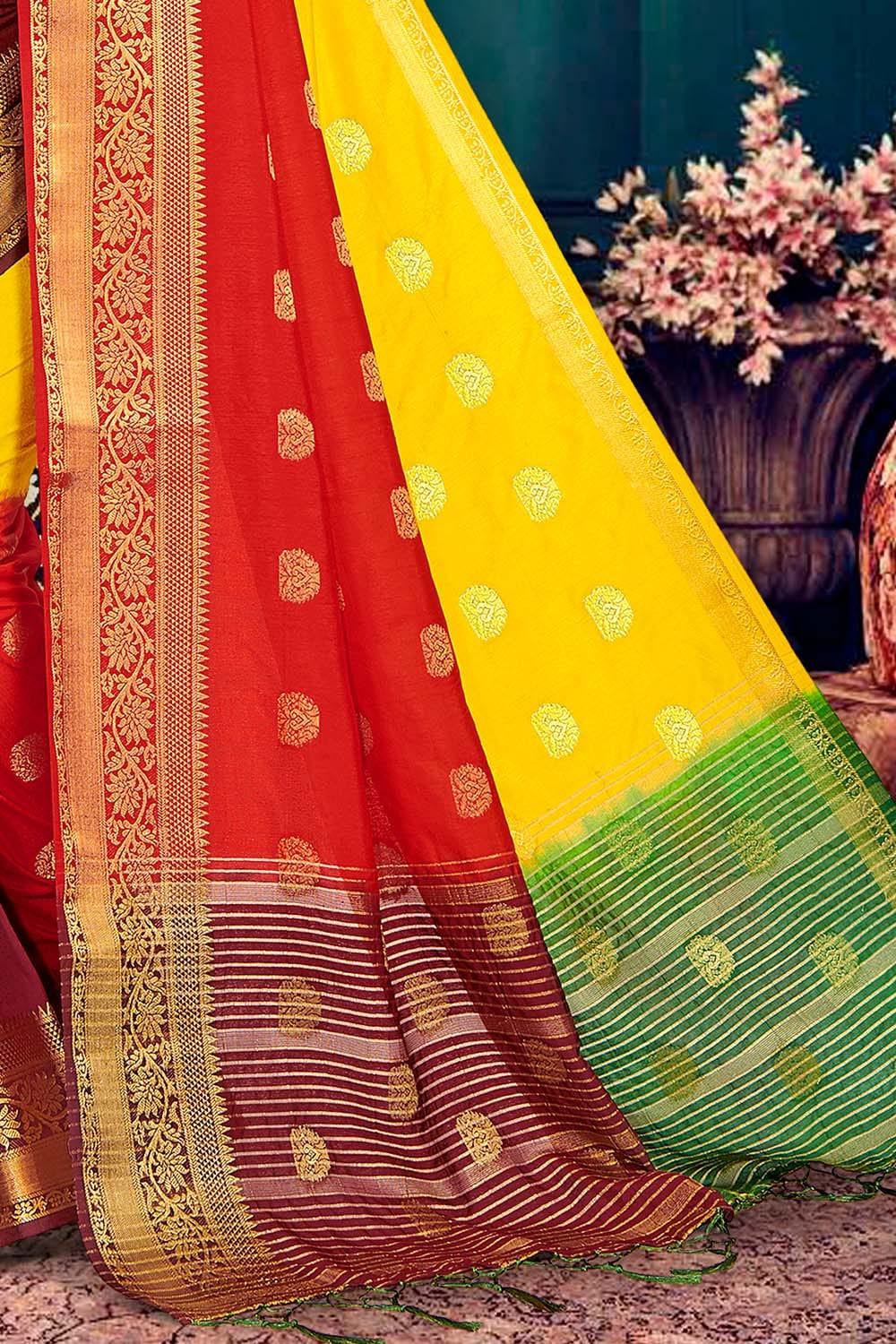Multicolour Banarasi Saree