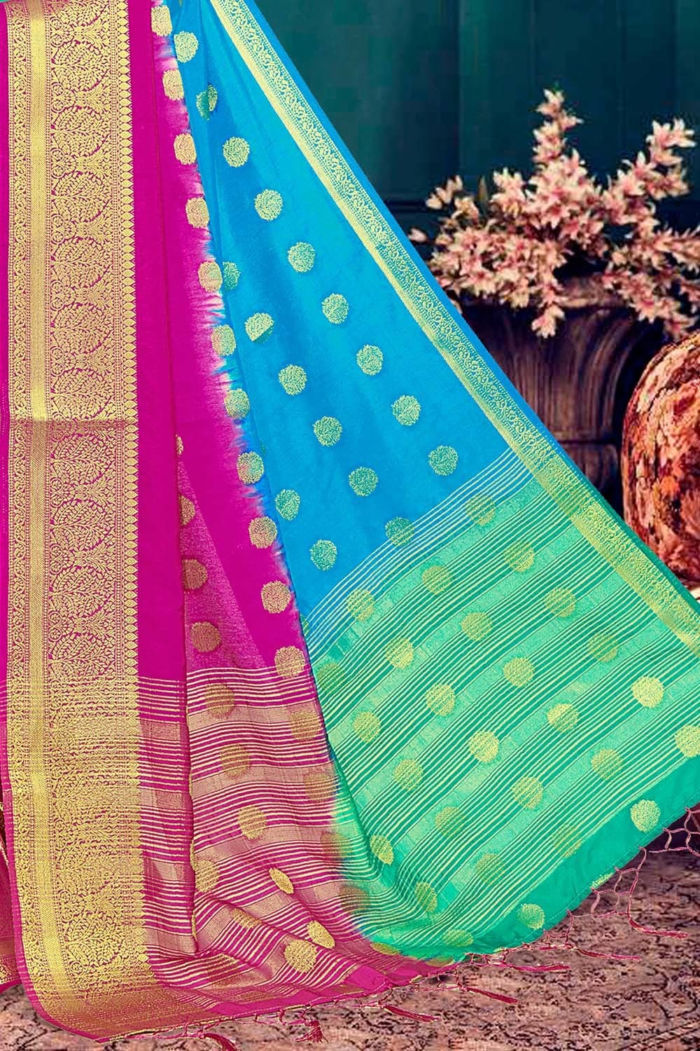 Multicolour Banarasi Saree