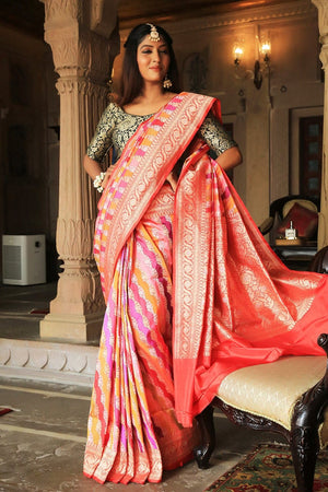 Multicolour Banarasi Saree