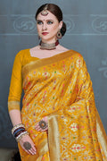 Banarasi Saree Mustard Yellow Banarasi Saree saree online