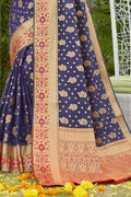 Banarasi Saree Navy Blue Banarasi Saree saree online