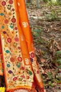 Banarasi Saree Papaya Orange Banarasi Saree saree online