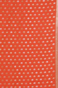 Banarasi Saree Papaya Orange Small Butta Woven Banarasi Saree saree online