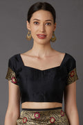 Banarasi Saree Pitch Black Banarasi Saree saree online