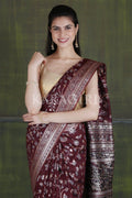 Banarasi Saree Plum Purple Intricate Jaal Woven Banarasi Saree saree online
