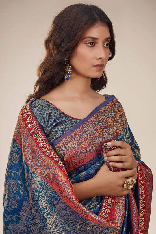 tanchoi Banarasi saree