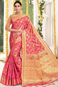 Banarasi Saree Punch Pink Banarasi Saree saree online