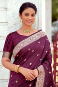 red banarasi saree