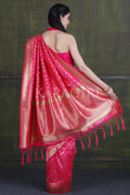 Banarasi Saree Rose Pink Geometric Design Banarasi Saree saree online