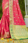 Banarasi Saree Rouge Pink Banarasi Saree saree online