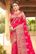 Banarasi Saree Ruby Pink Banarasi Saree saree online