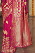 Buy pink silk saree online