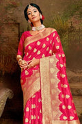Banarasi Saree Ruby Red Banarasi Saree saree online