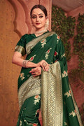 Banarasi Saree Sacramento Green Banarasi Saree saree online