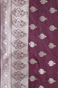 Banarasi Saree Sangria Purple Banarasi Saree saree online