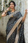 Banarasi Saree Shadow Grey Banarasi Butti Saree saree online