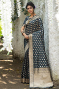 Banarasi Saree Shadow Grey Banarasi Butti Saree saree online