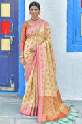 Banarasi Saree Tan Beige Soft Silk Banarasi Saree saree online
