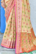 Banarasi Saree Tan Beige Soft Silk Banarasi Saree saree online