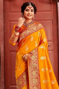 Banarasi Saree Tangerine Orange Banarasi Saree saree online
