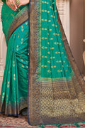 Banarasi Saree Tiffany Blue Banarasi Saree saree online