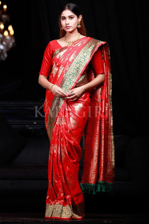 banarasi saree look
