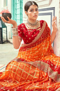 bandhani saree