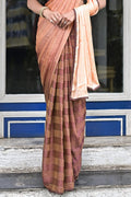 brown saree