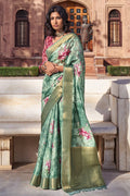 green saree