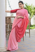 pink saree