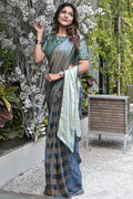 blue saree