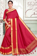 Imperial Red Chanderi Saree