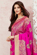 Pink Chanderi Saree