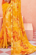 chiffon saree blouse designs