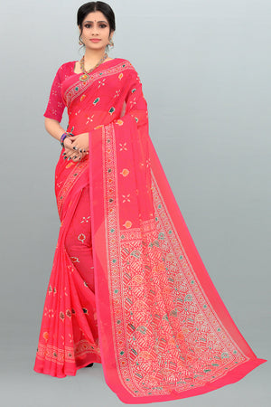 Chiffon Saree - Buy Stylish Chiffon Sarees online - Karagiri