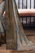 Chiffon Saree Light Grey Chiffon Saree saree online