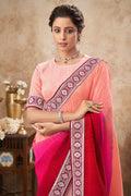 pink saree