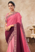 chiffon saree blouse design