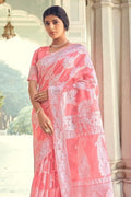 Chikankari Saree French Rose Pink Chikankari Saree saree online