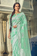 Chikankari Saree Light Aqua Green Chikankari Saree saree online