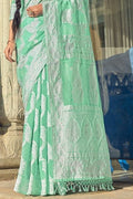 Chikankari Saree Light Aqua Green Chikankari Saree saree online