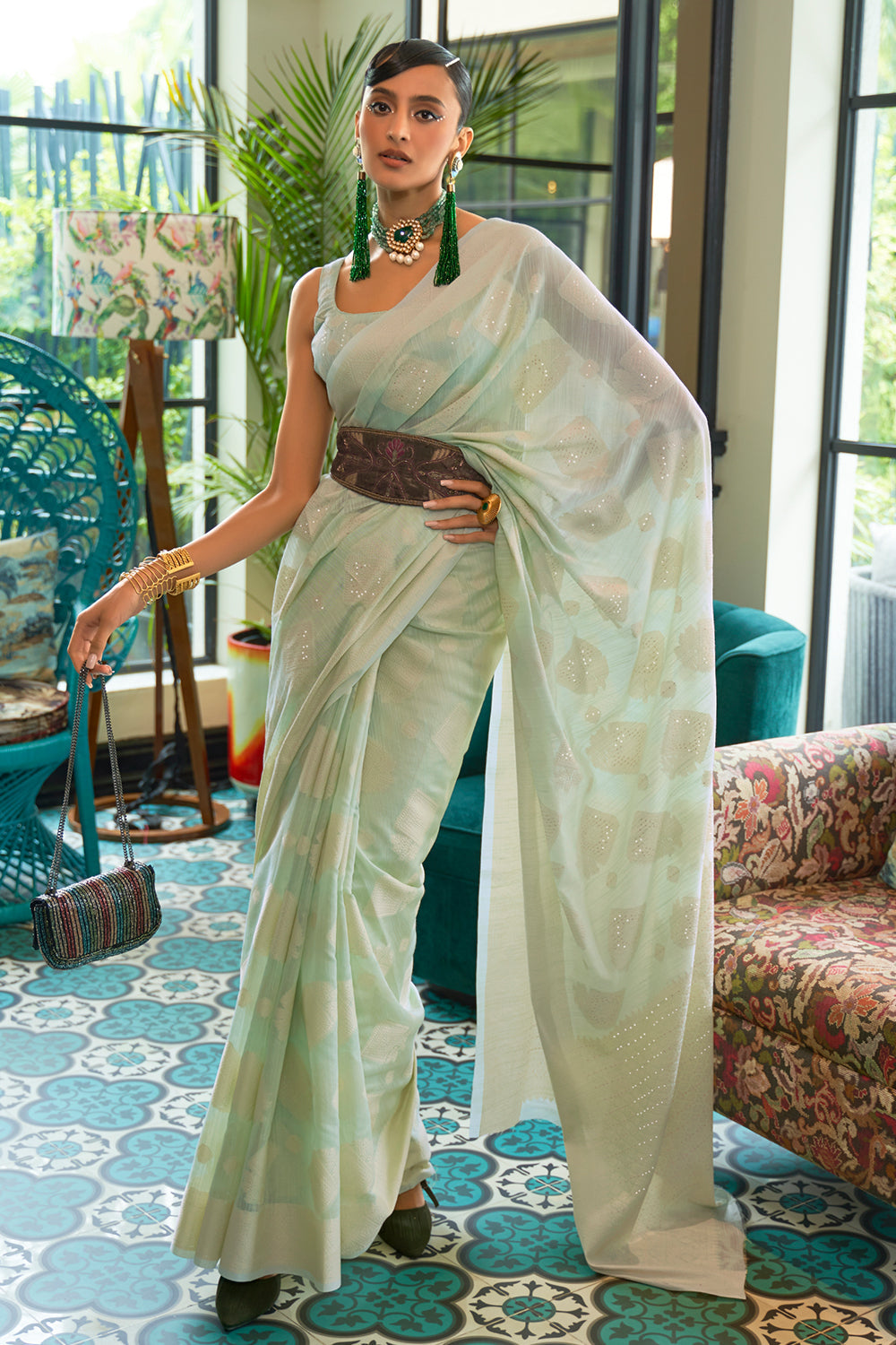 Buy Designer & Pure Lucknowi Chikankari Saree Online in India – fab-persona