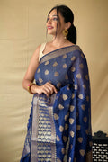 cotton linen saree