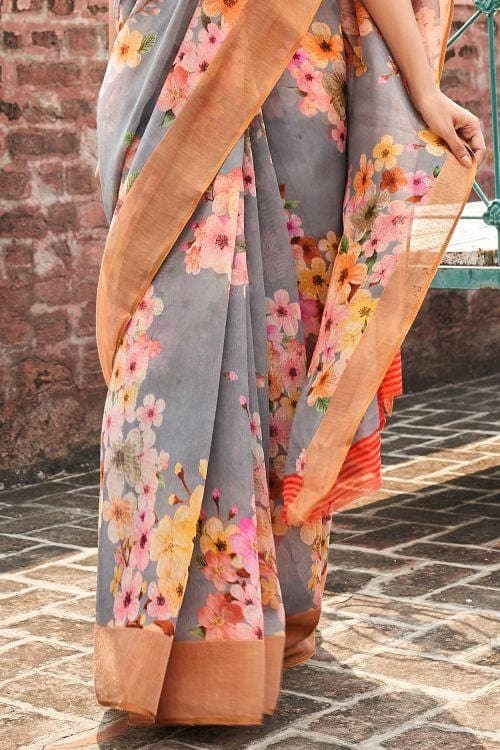 linen saree online 
