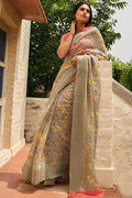 online linen saree